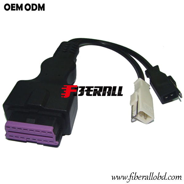 OBD-II Gourd Head إلى Audi 2x2 Diagnostic Cable