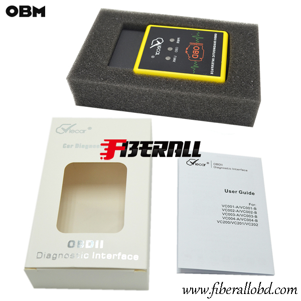 قارئ رمز خطأ بلوتوث OBD-II وأداة فحص السيارة