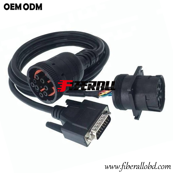 J1939 إلى DB15 Splitter Heavy-duty Diagnostic Truck Cable