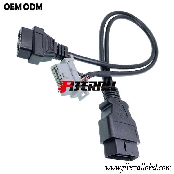 OBD2 ذكر إلى كابل تحويل مقسم أنثى OBD-II