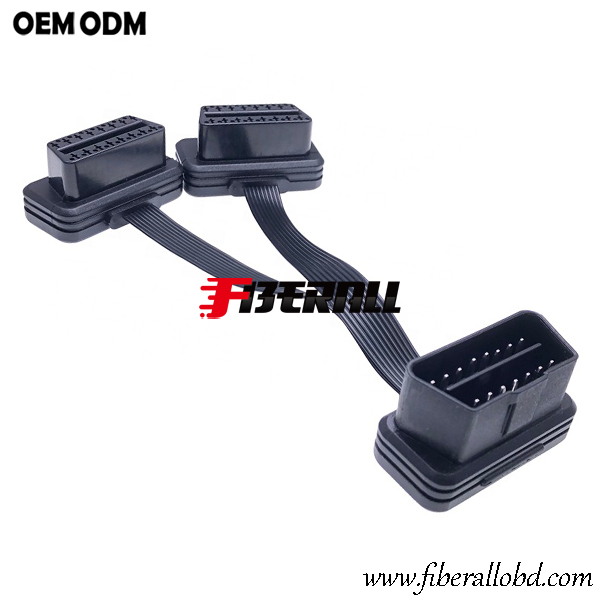 الزاوية اليمنى OBD Car Diagnostic Splitter Cable