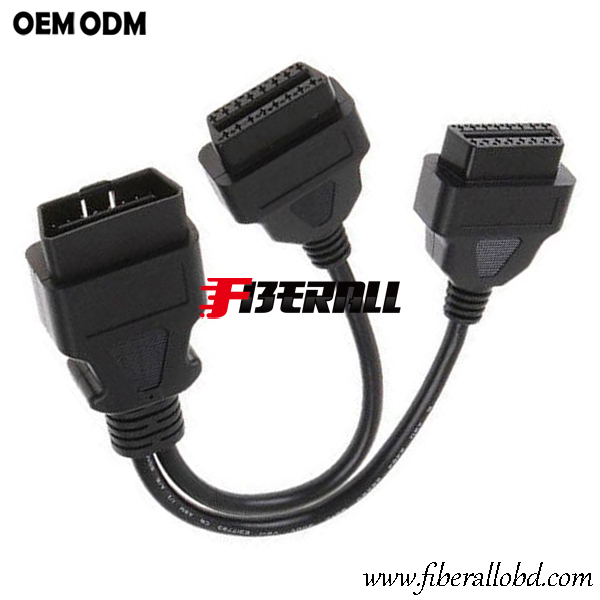 كابل OBD الفاصل للسيارة مع موصل J1962 OBD-II