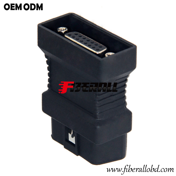 التعامل مع OBD إلى DB15 أنثى محول تشخيص السيارة