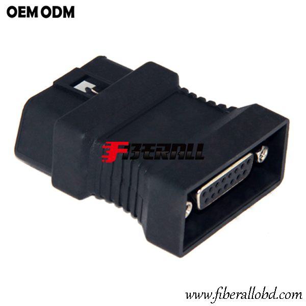 التعامل مع OBD إلى DB15 أنثى محول تشخيص السيارة